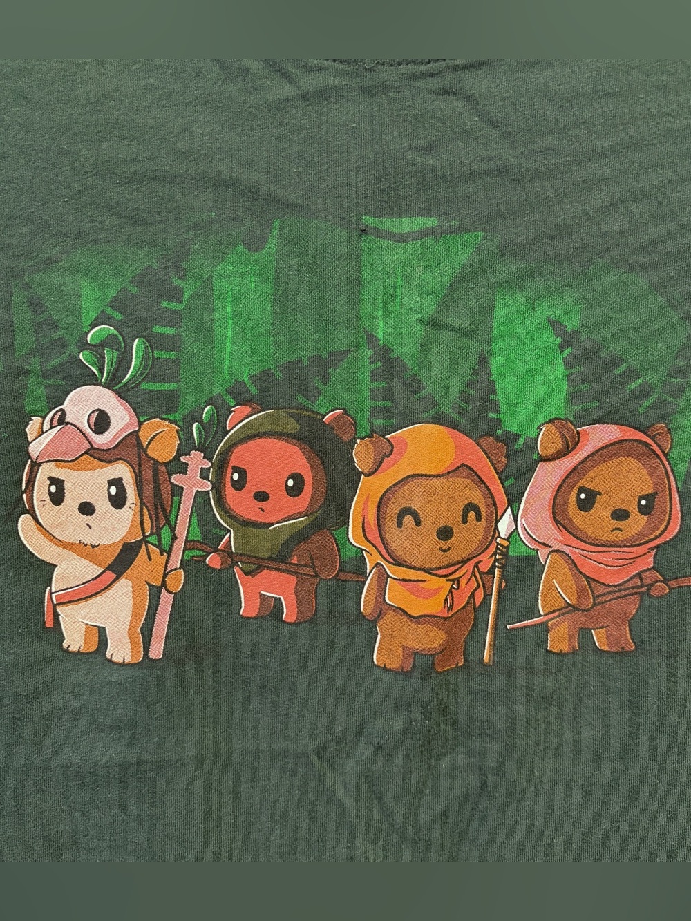 Star Wars Ewok Chibi Character Short Sleeve Tee